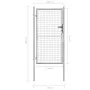 Silberverzinktes Gartentor aus Stahl, 105 x 200 cm von vidaXL, Gartentore - Ref: Foro24-144758, Preis: 222,94 €, Rabatt: %
