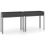Planters 2 units anthracite gray galvanized steel by , Pots and planters - Ref: Foro24-3154237, Price: 92,86 €, Discount: %