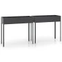 Planters 2 units anthracite gray galvanized steel by , Pots and planters - Ref: Foro24-3154237, Price: 103,18 €, Discount: %