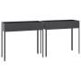 Planters 2 units anthracite gray galvanized steel by , Pots and planters - Ref: Foro24-3154237, Price: 92,86 €, Discount: %