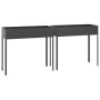 Planters 2 units anthracite gray galvanized steel by , Pots and planters - Ref: Foro24-3154237, Price: 103,18 €, Discount: %