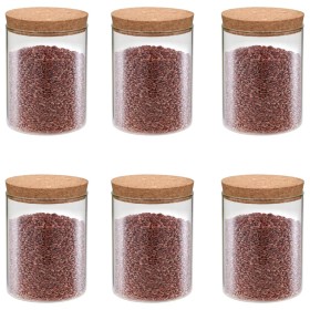 Vorratsgläser mit Korkdeckel 6 Stück 650 ml von vidaXL, Keksdosen - Ref: Foro24-50839, Preis: 42,37 €, Rabatt: %