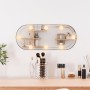 Oval wall mirror with glass LED lights 20x50 cm by , Mirrors - Ref: Foro24-3189159, Price: 30,15 €, Discount: %