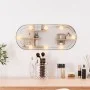 Oval wall mirror with glass LED lights 20x50 cm by , Mirrors - Ref: Foro24-3189159, Price: 29,60 €, Discount: %