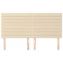 Cabeceros 4 unidades de tela color crema 100x5x78/88 cm