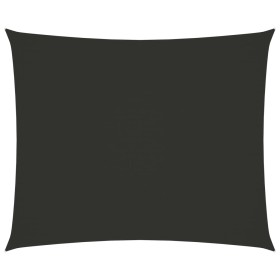 Toldo de vela rectangular tela Oxford gris antracita 2x3 m