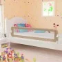 Taupe polyester child bed safety rail 180x42 cm by vidaXL, Safety railings - Ref: Foro24-10175, Price: 39,22 €, Discount: %