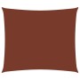 Toldo de vela rectangular tela Oxford terracota 3x4 m