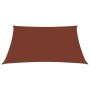 Toldo de vela rectangular tela Oxford terracota 3x4 m