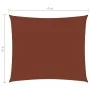 Terracotta Oxford fabric rectangular sail awning 3x4 m by , Umbrellas - Ref: Foro24-135375, Price: 42,51 €, Discount: %