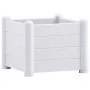 Weißes PP-Gartenbett 43x43x35 cm von , Töpfe und Pflanzgefäße - Ref: Foro24-313971, Preis: 76,57 €, Rabatt: %