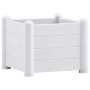 Weißes PP-Gartenbett 43x43x35 cm von , Töpfe und Pflanzgefäße - Ref: Foro24-313971, Preis: 74,60 €, Rabatt: %