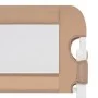 Taupe polyester child bed safety rail 180x42 cm by vidaXL, Safety railings - Ref: Foro24-10175, Price: 39,22 €, Discount: %