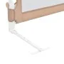 Taupe polyester child bed safety rail 180x42 cm by vidaXL, Safety railings - Ref: Foro24-10175, Price: 39,22 €, Discount: %