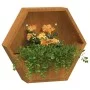 Wandpflanzgefäße 2 Stück aus oxidiertem Cortenstahl 46x10x40 cm von , Töpfe und Pflanzgefäße - Ref: Foro24-823685, Preis: 48,...