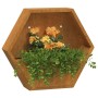 Wandpflanzgefäße 2 Stück aus oxidiertem Cortenstahl 46x10x40 cm von , Töpfe und Pflanzgefäße - Ref: Foro24-823685, Preis: 45,...