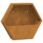 Wandpflanzgefäße 2 Stück aus oxidiertem Cortenstahl 46x10x40 cm von , Töpfe und Pflanzgefäße - Ref: Foro24-823685, Preis: 48,...