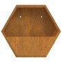 Wandpflanzgefäße 2 Stück aus oxidiertem Cortenstahl 46x10x40 cm von , Töpfe und Pflanzgefäße - Ref: Foro24-823685, Preis: 45,...