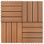 WPC tiles 30x30 cm 11 units 1 m² brown by , Floors and carpets - Ref: Foro24-40825, Price: 60,22 €, Discount: %