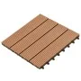 WPC tiles 30x30 cm 11 units 1 m² brown by , Floors and carpets - Ref: Foro24-40825, Price: 60,22 €, Discount: %
