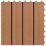 WPC tiles 30x30 cm 11 units 1 m² brown by , Floors and carpets - Ref: Foro24-40825, Price: 69,38 €, Discount: %