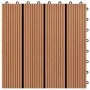 WPC tiles 30x30 cm 11 units 1 m² brown by , Floors and carpets - Ref: Foro24-40825, Price: 60,22 €, Discount: %