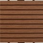 WPC tiles 30x30 cm 11 units 1 m² brown by , Floors and carpets - Ref: Foro24-40825, Price: 69,38 €, Discount: %