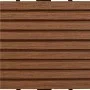 WPC tiles 30x30 cm 11 units 1 m² brown by , Floors and carpets - Ref: Foro24-40825, Price: 60,22 €, Discount: %