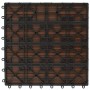 WPC tiles 30x30 cm 11 units 1 m² brown by , Floors and carpets - Ref: Foro24-40825, Price: 69,38 €, Discount: %