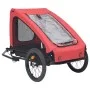 Red and Black Pet Bike Trailer by , pet strollers - Ref: Foro24-92594, Price: 136,28 €, Discount: %
