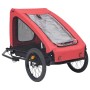Rot-schwarzer Fahrradanhänger für Haustiere von , Kinderwagen für Haustiere - Ref: Foro24-92594, Preis: 138,85 €, Rabatt: %