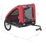 Red and Black Pet Bike Trailer by , pet strollers - Ref: Foro24-92594, Price: 136,28 €, Discount: %