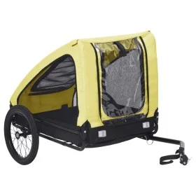 Yellow and Black Pet Bike Trailer by , pet strollers - Ref: Foro24-92596, Price: 126,46 €, Discount: %