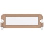 Barandilla de seguridad cama de niño poliéster taupe 102x42 cm de vidaXL, Barandillas de seguridad - Ref: Foro24-10164, Preci...