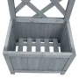 Jardinera enrejada madera maciza de abeto 40x30x135 cm by , Pots and planters - Ref: Foro24-310037, Price: 59,00 €, Discount: %