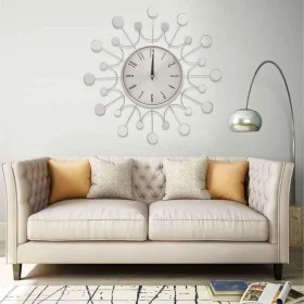 325165 Wall Clock Silver 40 cm Metal by , Wall clocks - Ref: Foro24-325165, Price: 33,58 €, Discount: %