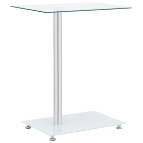 U-shaped side table transparent tempered glass 45x30x58 cm by vidaXL, Side tables - Ref: Foro24-249535, Price: 33,11 €, Disco...