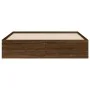 Cama con cajones madera de ingeniería marrón roble 140x190 cm de , Camas y somieres - Ref: Foro24-3207307, Precio: 210,85 €, ...