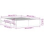 Oak brown engineered wood bed with drawers 140x190 cm by , Beds and slatted bases - Ref: Foro24-3207307, Price: 214,64 €, Dis...