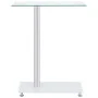 U-shaped side table transparent tempered glass 45x30x58 cm by vidaXL, Side tables - Ref: Foro24-249535, Price: 32,74 €, Disco...