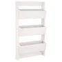 Jardinera de pared 3 niveles madera pino blanco 60x18,5x110 cm by , Pots and planters - Ref: Foro24-825115, Price: 85,79 €, D...