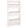 Wand-Pflanzgefäß 3 Ebenen aus weißem Kiefernholz 60x18,5x110 cm von , Töpfe und Pflanzgefäße - Ref: Foro24-825115, Preis: 87,...