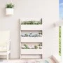 Jardinera de pared 3 niveles madera pino blanco 60x18,5x110 cm by , Pots and planters - Ref: Foro24-825115, Price: 85,79 €, D...