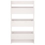 Wand-Pflanzgefäß 3 Ebenen aus weißem Kiefernholz 60x18,5x110 cm von , Töpfe und Pflanzgefäße - Ref: Foro24-825115, Preis: 87,...