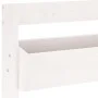 Wand-Pflanzgefäß 3 Ebenen aus weißem Kiefernholz 60x18,5x110 cm von , Töpfe und Pflanzgefäße - Ref: Foro24-825115, Preis: 83,...
