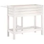 Jardinera con tapa plegable madera maciza de pino blanca by , Pots and planters - Ref: Foro24-825122, Price: 97,10 €, Discoun...