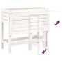 Jardinera con tapa plegable madera maciza de pino blanca by , Pots and planters - Ref: Foro24-825122, Price: 97,10 €, Discoun...