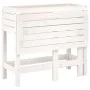 Jardinera con tapa plegable madera maciza de pino blanca by , Pots and planters - Ref: Foro24-825122, Price: 97,10 €, Discoun...