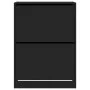 Schuhschrank mit 2 klappbaren Schubladen in Schwarz 80x42x108 cm. von , Schuhregale und Schuhorganisatoren - Ref: Foro24-3214...