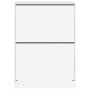 Mueble zapatero con 2 cajones abatibles blanco 80x42x108 cm de , Zapateros y organizadores de calzado - Ref: Foro24-3214399, ...